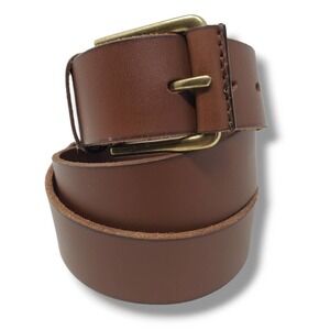 Timberland Genuine Leather Brown Casual Staple Neutral Belt Size 36